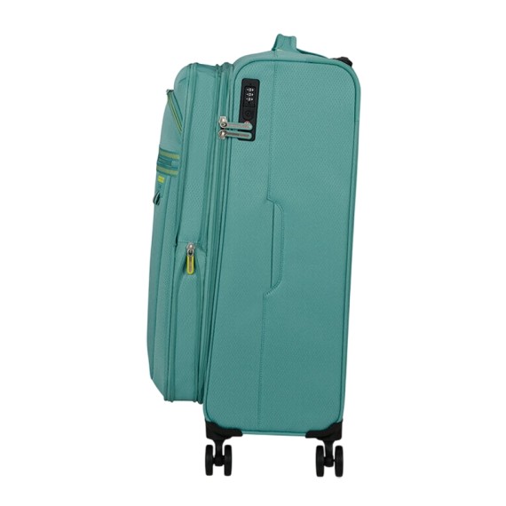 AMERICAN TOURISTER Mala de Viagem Média 69cm 4R Exp. AeroSpin Turquesa | Ref. 92.153538-A644