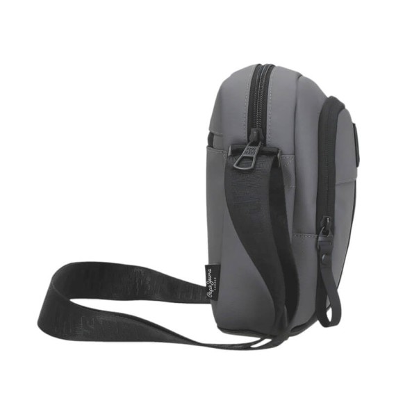 Bolsa de Tiracolo c/ Bolso Frontal PEPE JEANS Hoxton Cinza | Ref. 186.7345333