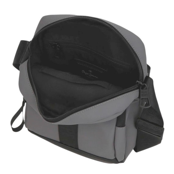 Bolsa de Tiracolo c/ Bolso Frontal PEPE JEANS Hoxton Cinza | Ref. 186.7345333