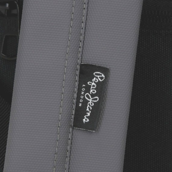Bolsa de Tiracolo c/ Bolso Frontal PEPE JEANS Hoxton Cinza | Ref. 186.7345333
