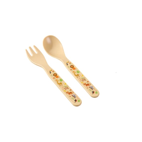 Conjunto Prato, Copo, Taça e Talheres I-DRINK Animais Castanho | Ref. 343.ID5301D