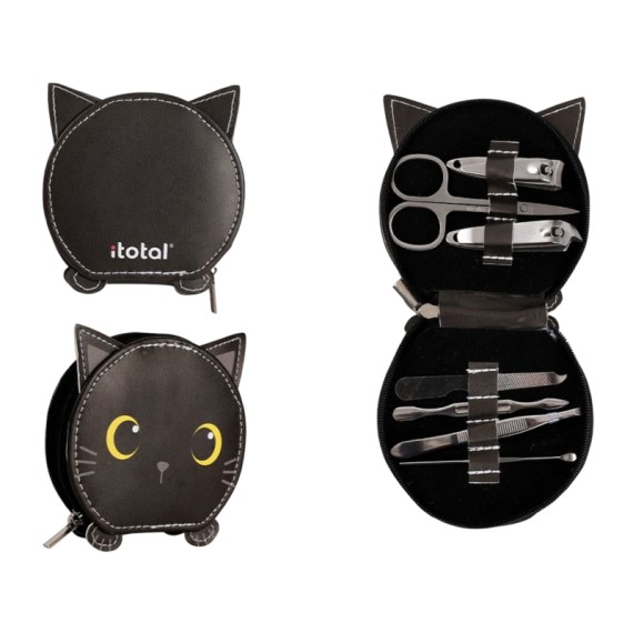 Conjunto de Manicure iTOTAL Black Cat Preto | Ref. 343.XL2479