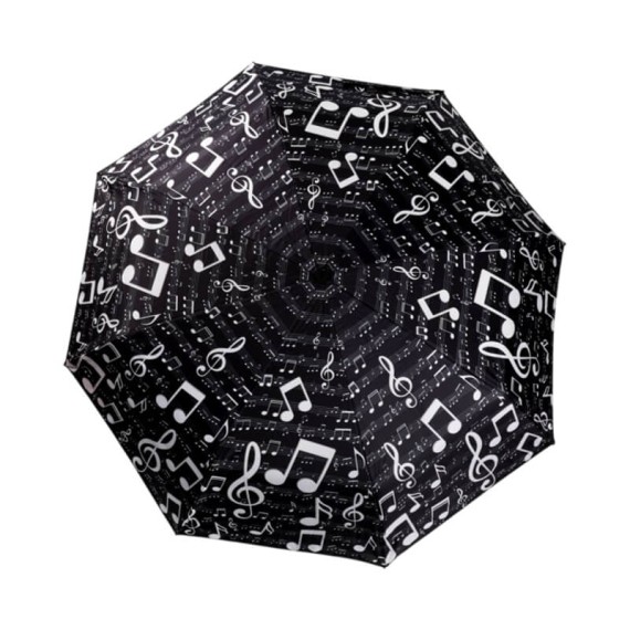 Guarda-Chuva iTOTAL Dobrável Duomatic Music Preto | Ref. 343.XL2039A