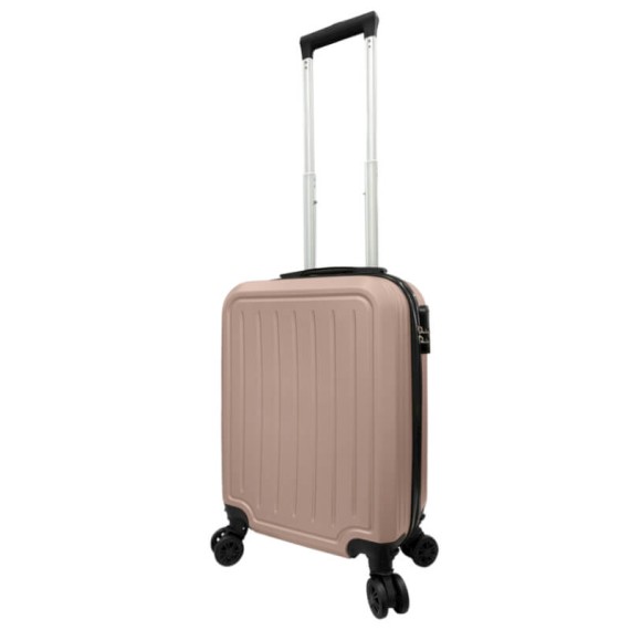 Mala de Cabine / Trolley 47cm 4R. Amovíveis TALENT 40 Rosa Metálico | Ref. 337.40RM