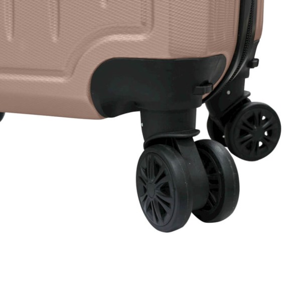 Mala de Cabine / Trolley 47cm 4R. Amovíveis TALENT 40 Rosa Metálico | Ref. 337.40RM