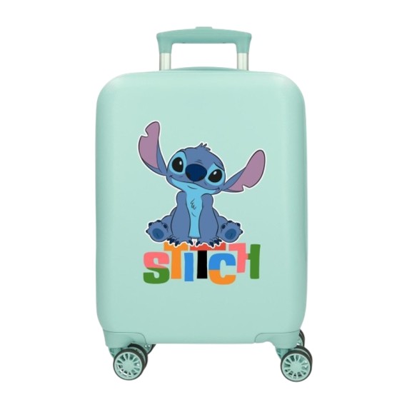 Mala de Cabine / Trolley 55cm 4R STITCH Aloha Turquesa | Ref. 186.4951141