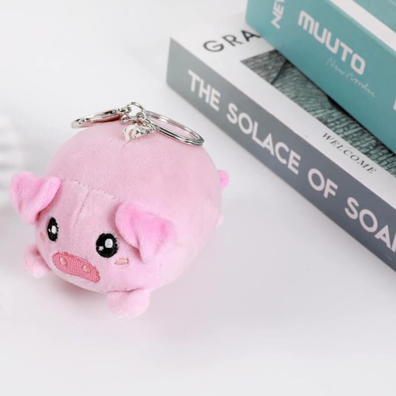 Porta-Chaves Peluche iTOTAL Animals Porco Rosa | Ref. 343.XL2492