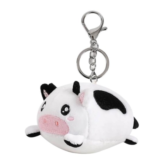 Porta-Chaves Peluche iTOTAL Animals Vaca Branco | Ref. 343.XL2491