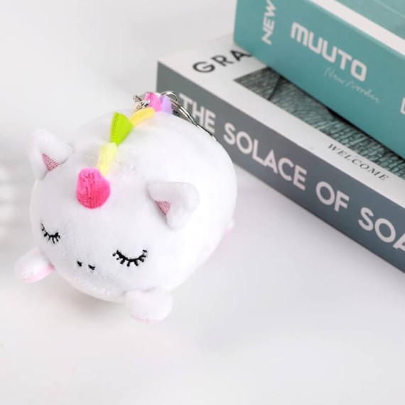 Porta-Chaves Peluche Unicórnio iTOTAL Cat Branco | Ref. 343.XL2487