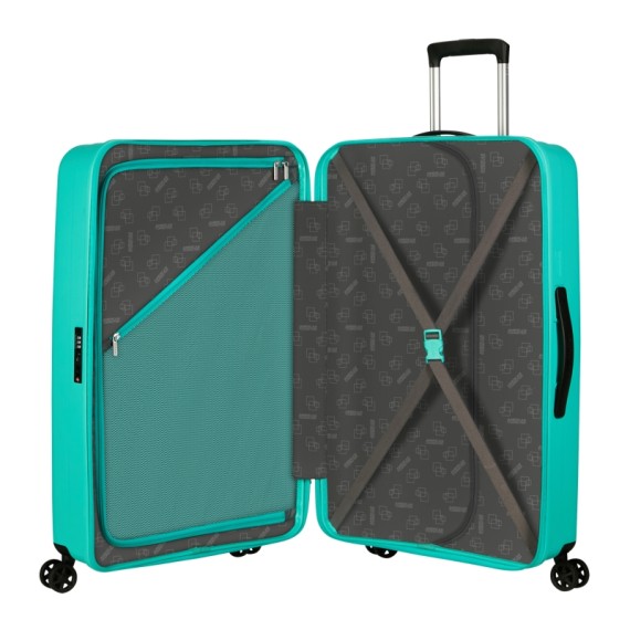 AMERICAN TOURISTER Mala de Viagem Grande 77cm 4R Rejoy Azul Aquático | Ref. 92.153178-A643