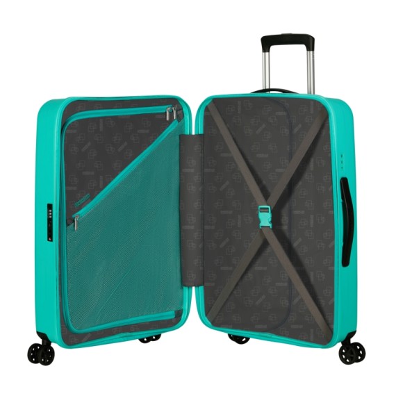 AMERICAN TOURISTER Mala de Viagem Média 68cm 4R Rejoy Azul Aquático | Ref. 92.153177-A643