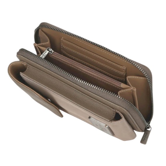 Carteira Bolsa Porta Telemóvel PEPE JEANS Christine Taupé | Ref. 186.7095344