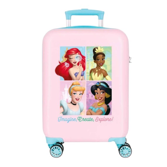 Mala de Cabine / Trolley 50cm 4R PRINCESAS Imagine Rosa Claro | Ref. 186.2061341