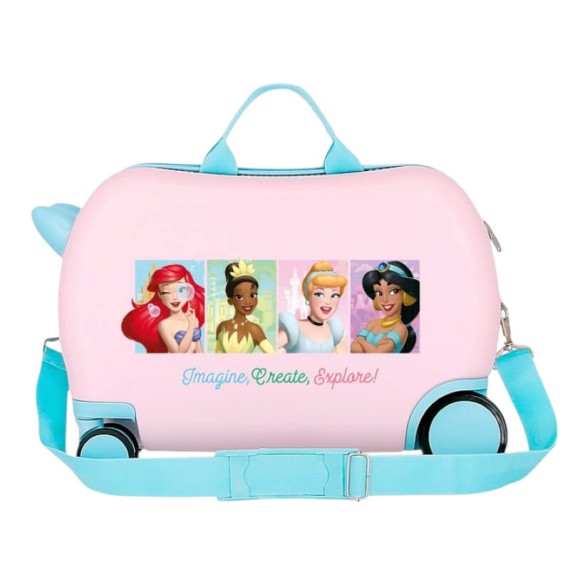 Mala de Viagem Infantil ABS 4R Easyjet PRINCESAS Imagine Rosa Claro | Ref. 186.2061041