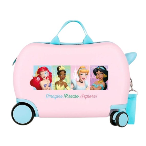 Mala de Viagem Infantil ABS 4R Easyjet PRINCESAS Imagine Rosa Claro | Ref. 186.2061041