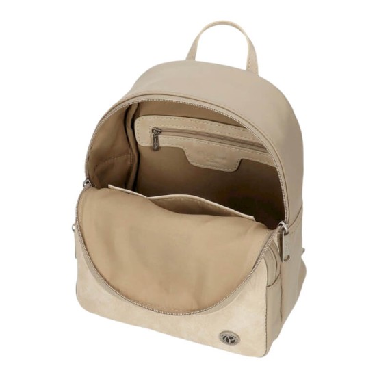 Mochila Casual 25cm PEPE JEANS Jana Bege | Ref. 186.7142041