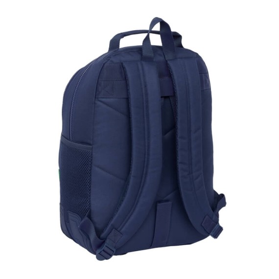 Mochila Escolar Adap. 42cm 2C BENETTON Flag Azul Marinho, Modelo: Mochila 42cm 2C Adap., Cor: Flag, 2 image