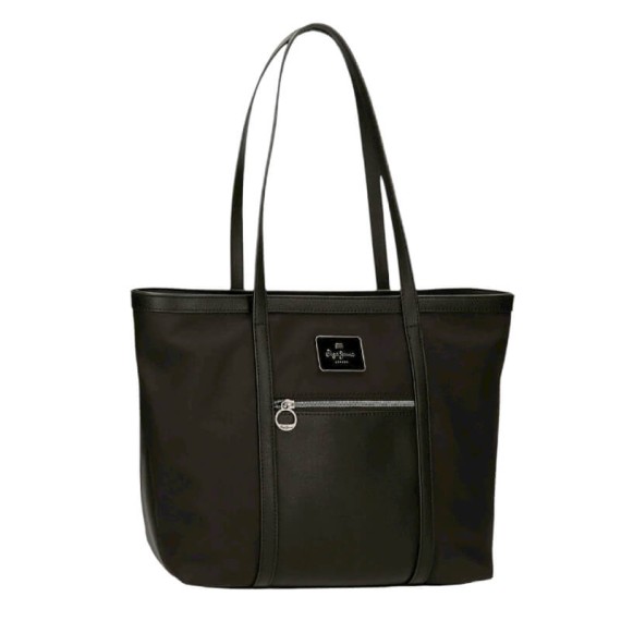 Saco de Ombro para Portátil/Tablet PEPE JEANS Christine Preto | Ref. 186.7097543