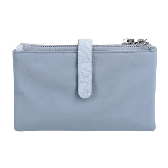 Carteira com Porta-Moedas Removível PEPE JEANS Jana Azul Claro | Ref. 186.7148342