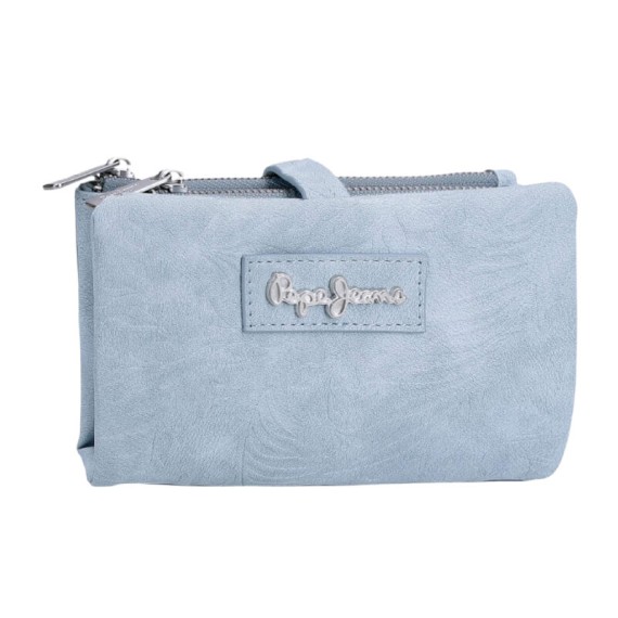 Carteira com Porta-Moedas Removível PEPE JEANS Jana Azul Claro | Ref. 186.7148342