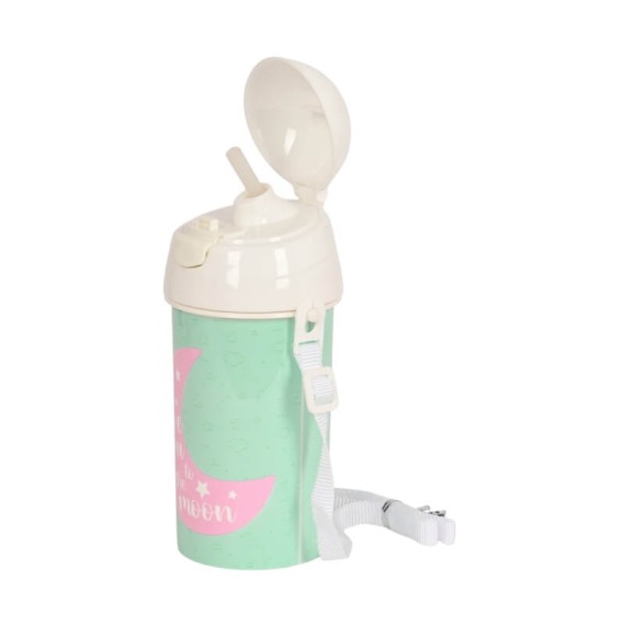 Garrafa 500ml Abertura Aut. c/ Palhinha BLACKFIT8 Moon Verde Menta | Ref. 248.342340899 Garrafa 500ml Abertura Aut. c/ Palhinha BLACKFIT8 Moon Verde Menta | Ref. 248.342340899
