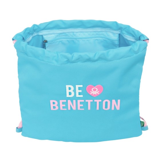 Mochila Saco BENETTON Unique Azul/Rosa | Ref. 248.612552196
