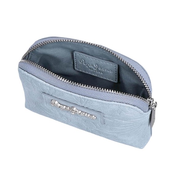 Porta-Moedas Redondo c/ Fecho PEPE JEANS Jana Azul Claro | Ref. 186.7148042 Porta-Moedas Redondo c/ Fecho PEPE JEANS Jana Azul Claro | Ref. 186.7148042