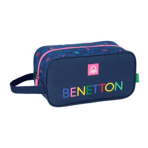 Porta-Sapatilhas Médio BENETTON Damero Azul Marinho | Ref. 248.812550682