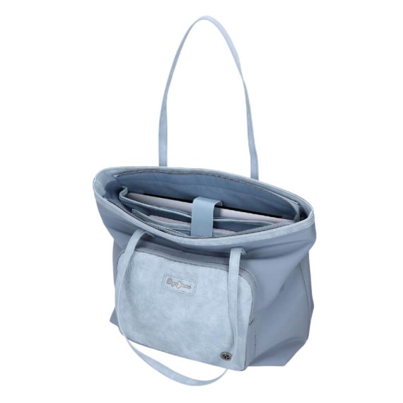 Saco de Ombro para Portátil/Tablet PEPE JEANS Jana Azul Claro | Ref. 186.7147542