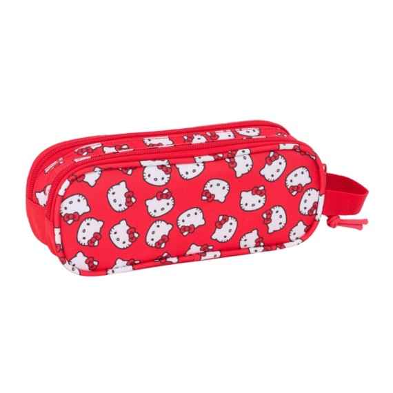 Estojo Escolar Duplo HELLO KITTY Iconic Vermelho | Ref. 248.812516513 Estojo Escolar Duplo HELLO KITTY Iconic Vermelho | Ref. 248.812516513
