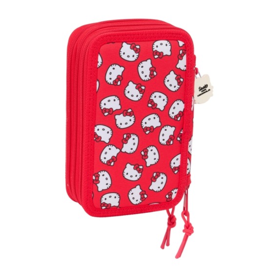 Estojo Escolar Triplo 37 Peças HELLO KITTY Iconic Vermelho | Ref. 248.412516857 Estojo Escolar Triplo 37 Peças HELLO KITTY Iconic Vermelho | Ref. 248.412516857