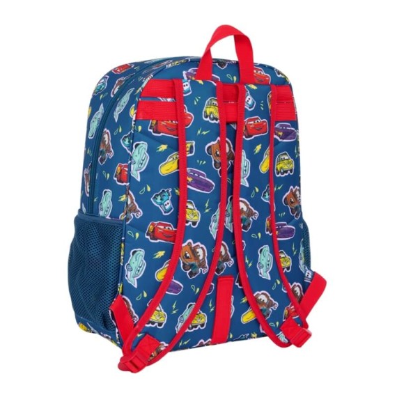 Mochila Escolar Adap. 42Cm CARS Racing Azul Marinho | Ref. 248.612511180 Mochila Escolar Adap. 42Cm CARS Racing Azul Marinho | Ref. 248.612511180
