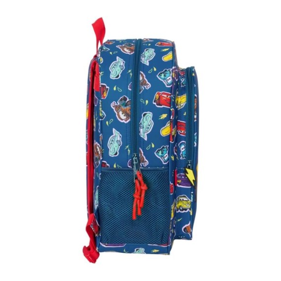 Mochila Escolar Adap. 42Cm CARS Racing Azul Marinho | Ref. 248.612511180 Mochila Escolar Adap. 42Cm CARS Racing Azul Marinho | Ref. 248.612511180