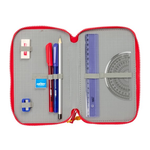 Estojo Escolar Triplo 37 Peças MICKEY Good Day Azul | Ref.248.412514857 Estojo Escolar Triplo 37 Peças MICKEY Good Day Azul | Ref.248.412514857