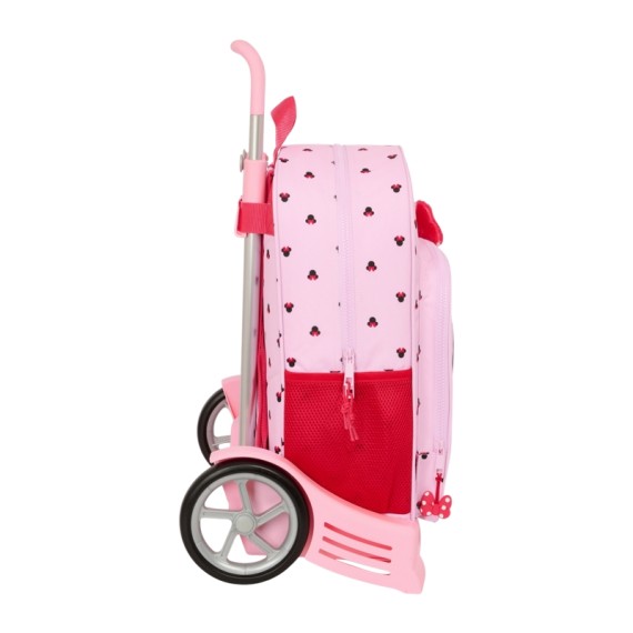 Mochila 42Cm c/ Carro Evolution MINNIE Naive Rosa Claro | Ref. 248.612512860