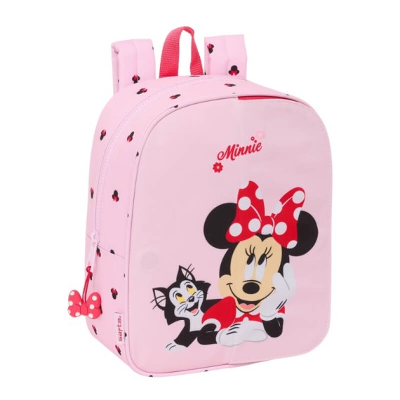 Mochila de Criança Adap. 27Cm Front-Inter MINNIE Naive Rosa Claro | Ref. 248.612512232