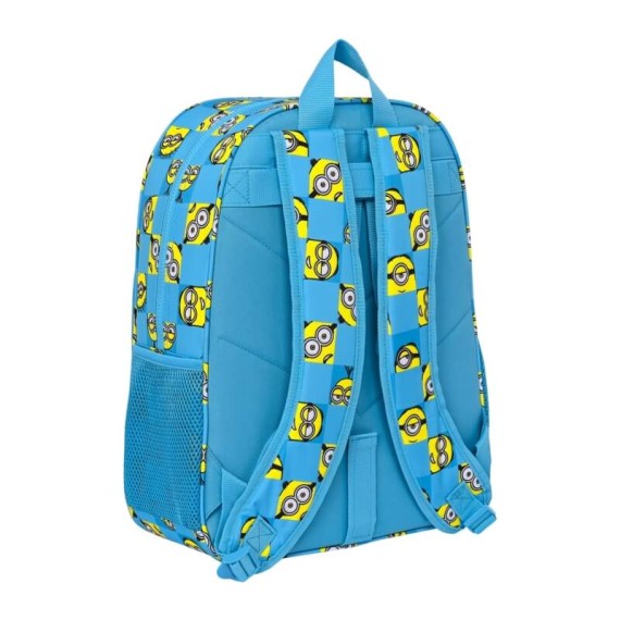 Mochila Escolar Adap. 42Cm MINIONS Minionstatic Azul | Ref. 248.622006180