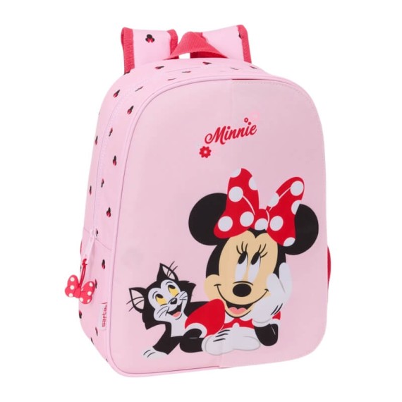 Mochila Infantil Adap. 34Cm Front-Inter MINNIE Naive Rosa Claro | Ref. 248.612512185