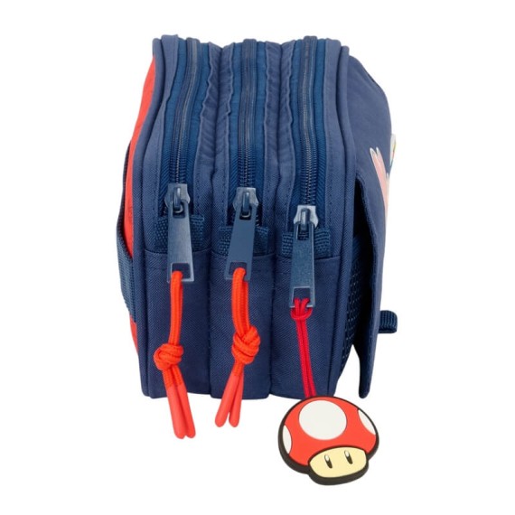 Estojo Escolar Triplo Big SUPER MARIO Trick Azul/Vermelho | Ref. 248.812508710 Estojo Escolar Triplo Big SUPER MARIO Trick Azul/Vermelho | Ref. 248.812508710