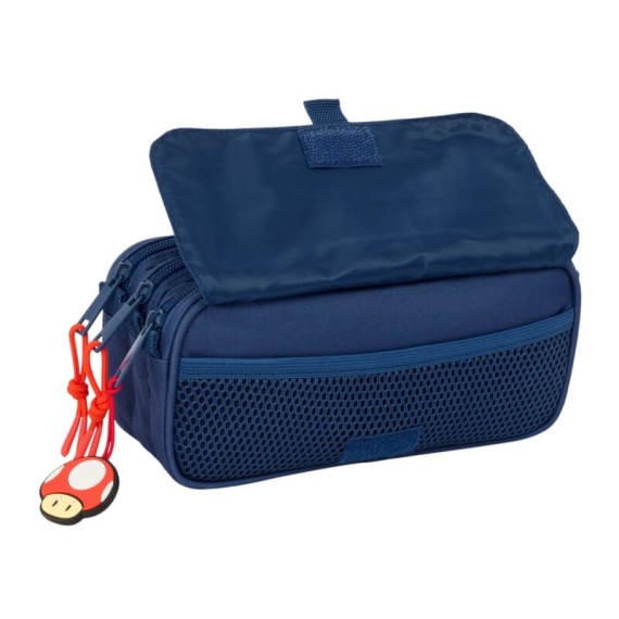 Estojo Escolar Triplo Big SUPER MARIO Trick Azul/Vermelho | Ref. 248.812508710 Estojo Escolar Triplo Big SUPER MARIO Trick Azul/Vermelho | Ref. 248.812508710