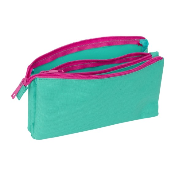 Estojo Escolar Triplo NAIT NAIT Verde Mint | Ref. 248.103821