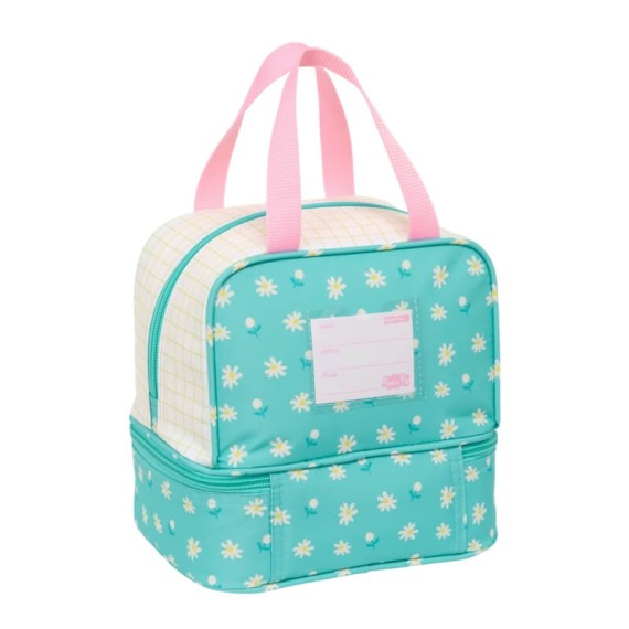 Lancheira com Base Térmica PEPPA PIG Pretty Flowers Turquesa | Ref. 248.812390040 Lancheira com Base Térmica PEPPA PIG Pretty Flowers Turquesa | Ref. 248.812390040