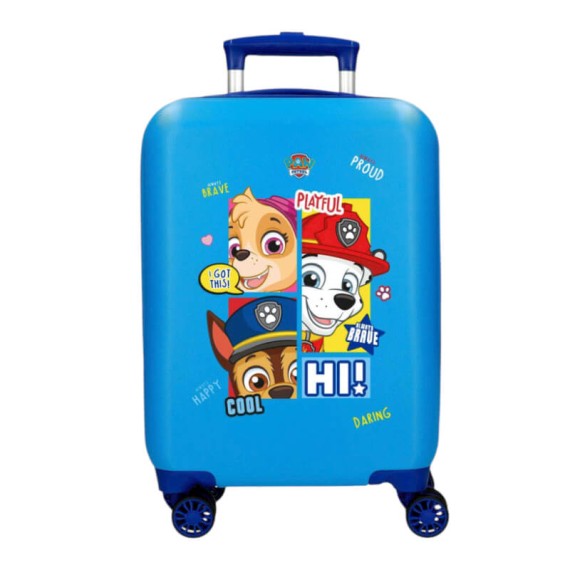 Mala de Cabine / Trolley 50cm 4R PAW PATROL Be Happy Azul | Ref. 186.4311322