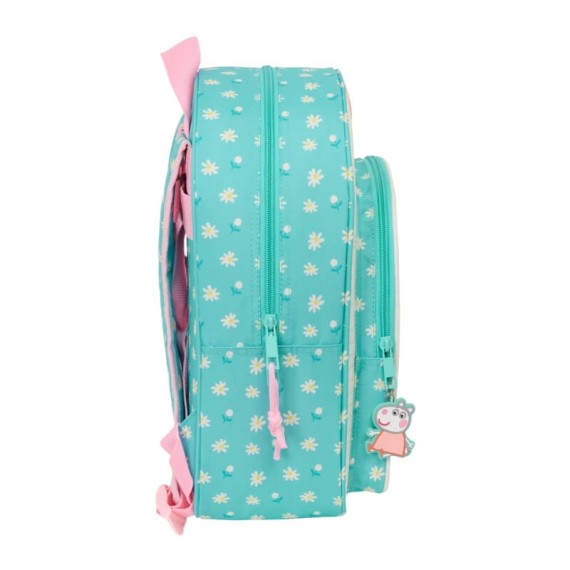 Mochila Infantil Adap. 34Cm PEPPA PIG Pretty Flowers Turquesa | Ref. 248.612390185 Mochila Infantil Adap. 34Cm PEPPA PIG Pretty Flowers Turquesa | Ref. 248.612390185