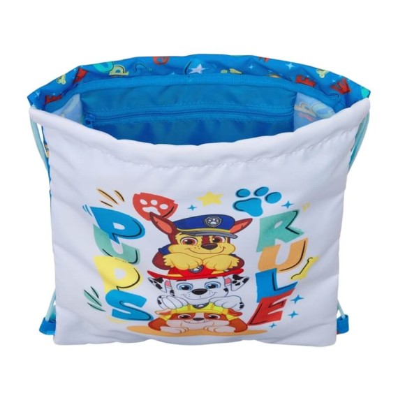 Saco Mochila Júnior 34Cm PAW PATROL Pups Rule Azul | Ref. 248.612356855 Saco Mochila Júnior 34Cm PAW PATROL Pups Rule Azul | Ref. 248.612356855