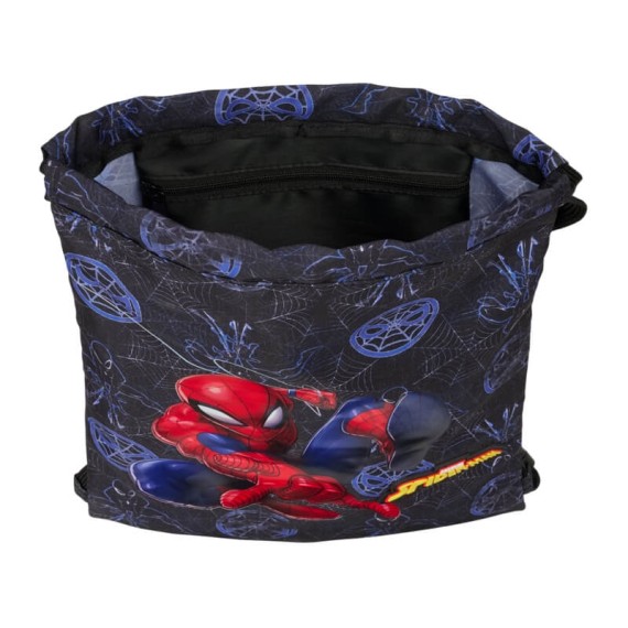 Saco/Mochila Júnior 34Cm SPIDE-RMAN Attack Preto | Ref. 248.612543855 Saco/Mochila Júnior 34Cm SPIDE-RMAN Attack Preto | Ref. 248.612543855