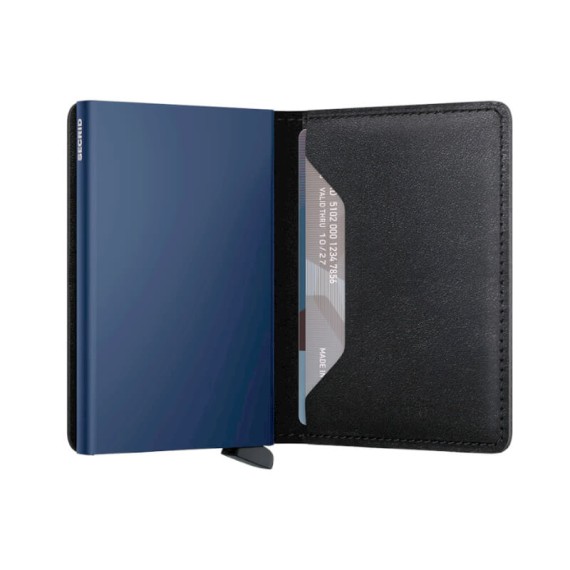 Carteira SECRID Slimwallet Original Black-Navy | Ref. 297.SO-BN