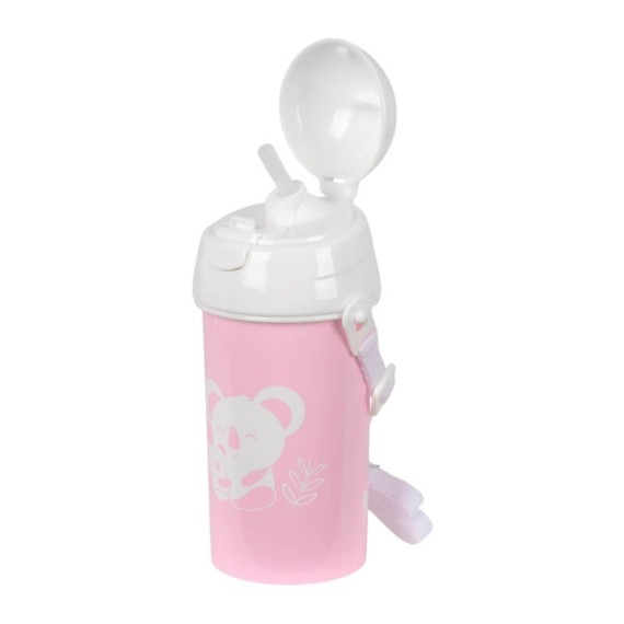 Garrafa 500ml Abertura Aut. c/ Palhinha SAFTA “Koala” Rosa | Ref. 248.342489899 Garrafa 500ml Abertura Aut. c/ Palhinha SAFTA “Koala” Rosa | Ref. 248.342489899