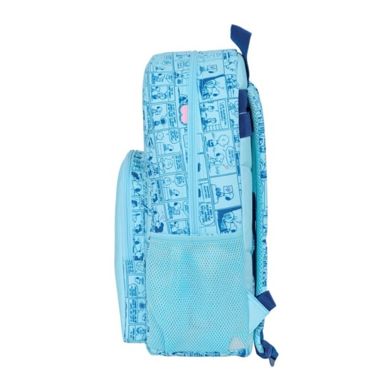Mochila Escolar Adap. 46Cm SNOOPY Love Azul | Ref. 248.612539876