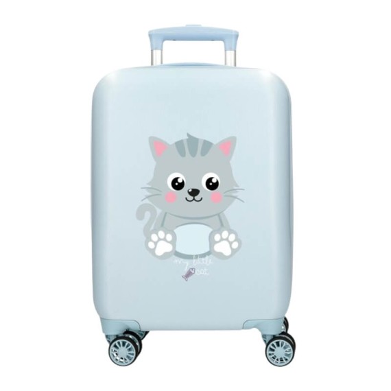 Mala de Cabine 50cm 4R ROLL ROAD Happy Pets my Litte Cat Azul | Ref. 186.4991344 Mala de Cabine 50cm 4R ROLL ROAD Happy Pets my Litte Cat Azul | Ref. 186.4991344